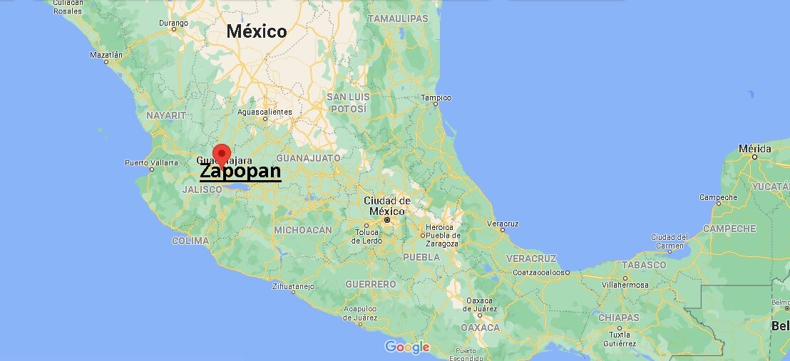 Mapa Zapopan